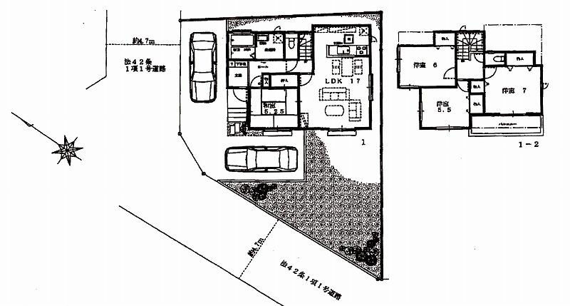 Floor plan. 27,900,000 yen, 4LDK, Land area 172.84 sq m , Building area 98.53 sq m relatively popular is a high floor plan (^_^) / Living and Japanese-style room is a place that can be used To spacious to release a is usually Tsuzukiai, Has gained support from people of all ages! (^^)!