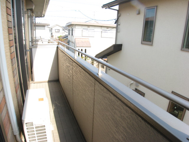 Balcony. Long balcony next to