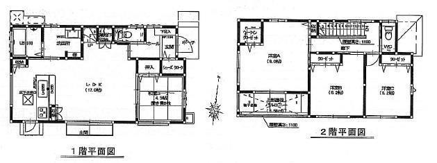 Floor plan. (No. 4 locations), Price 24,800,000 yen, 4LDK, Land area 182.42 sq m , Building area 101.22 sq m