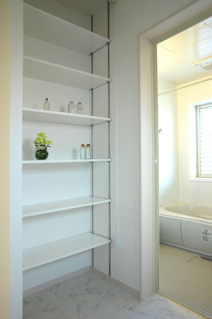 Wash basin, toilet. The washroom, It offers a movable shelf can hold towels