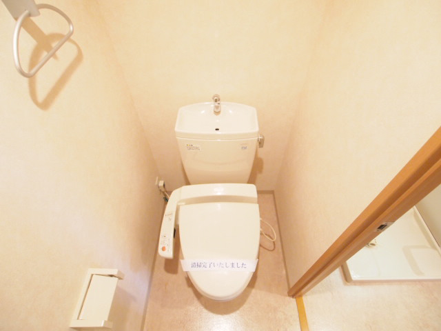 Toilet. Toilet with warm water washing toilet seat