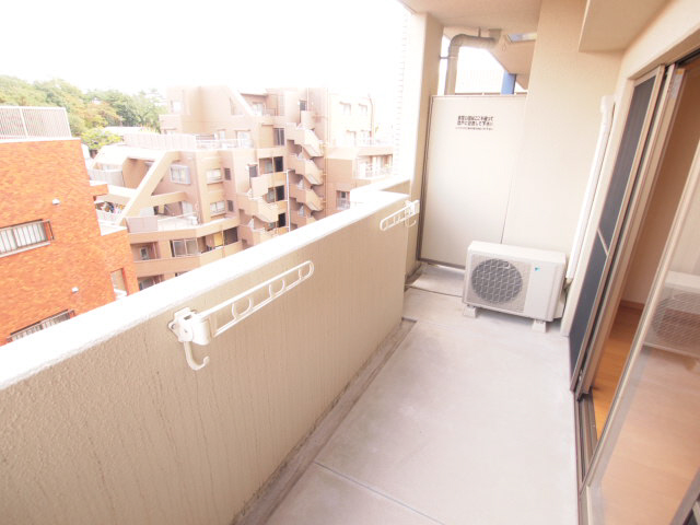 Balcony. Balcony bathed in light firm