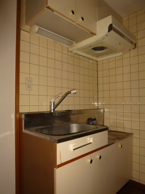 Kitchen. Spread even kitchen! You can put two-burner gas stove