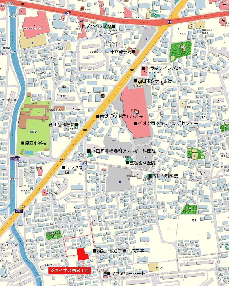 Local guide map. map