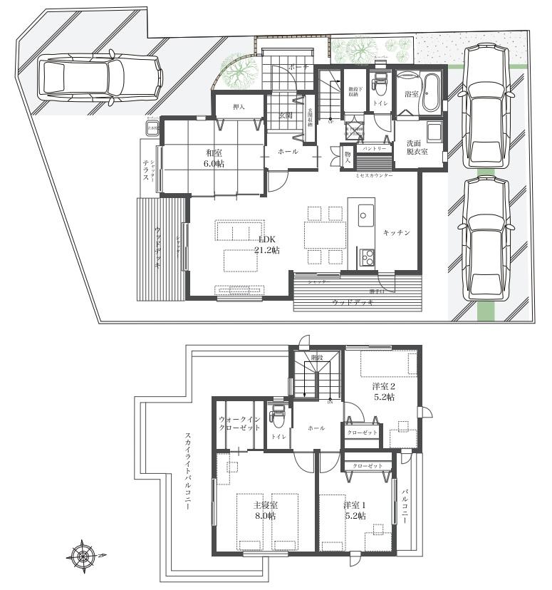 Floor plan. 35,800,000 yen, 4LDK, Land area 170.62 sq m , It is a building area of 108.47 sq m Floor.