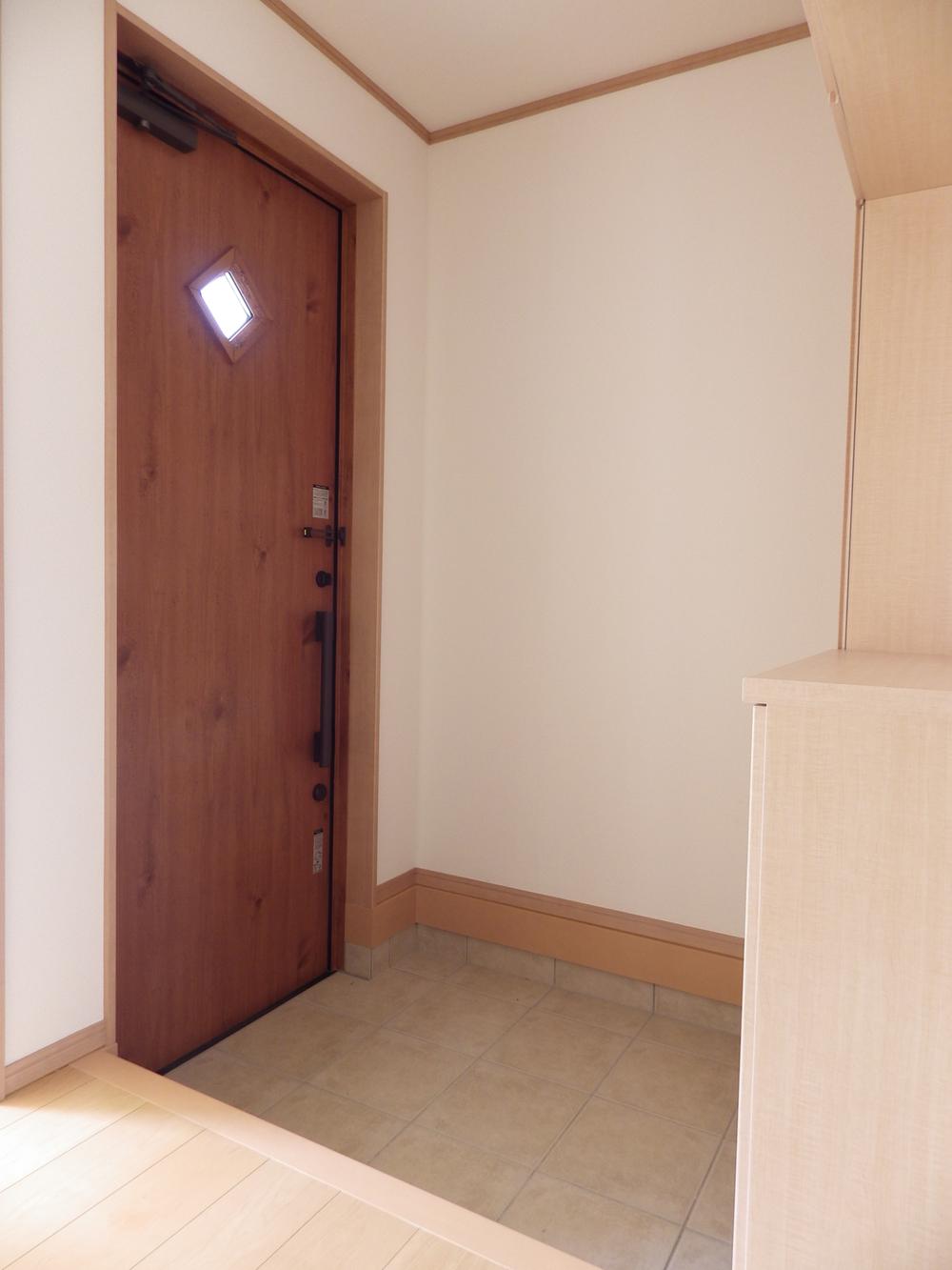 Entrance. Stylish front door