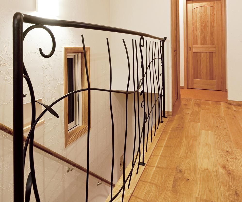 Building plan example (introspection photo). This iron handrail that can produce the atmosphere of Europe.