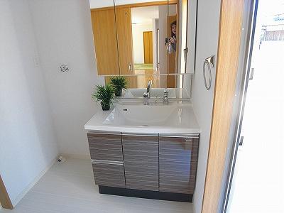 Wash basin, toilet. The photograph is a property of the same manufacturer and construction