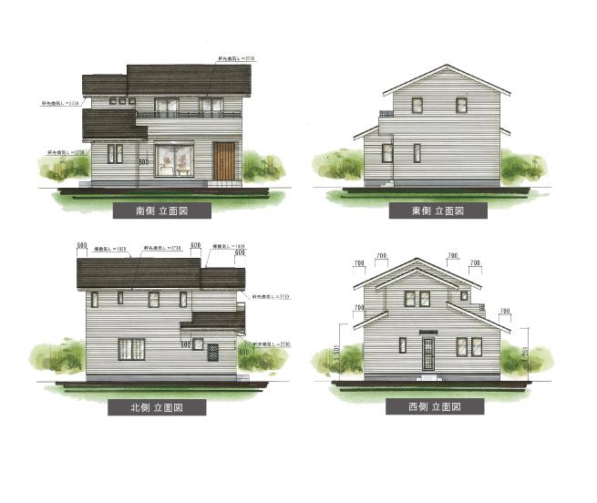 Rendering (appearance). <No. 4 place Elevation>