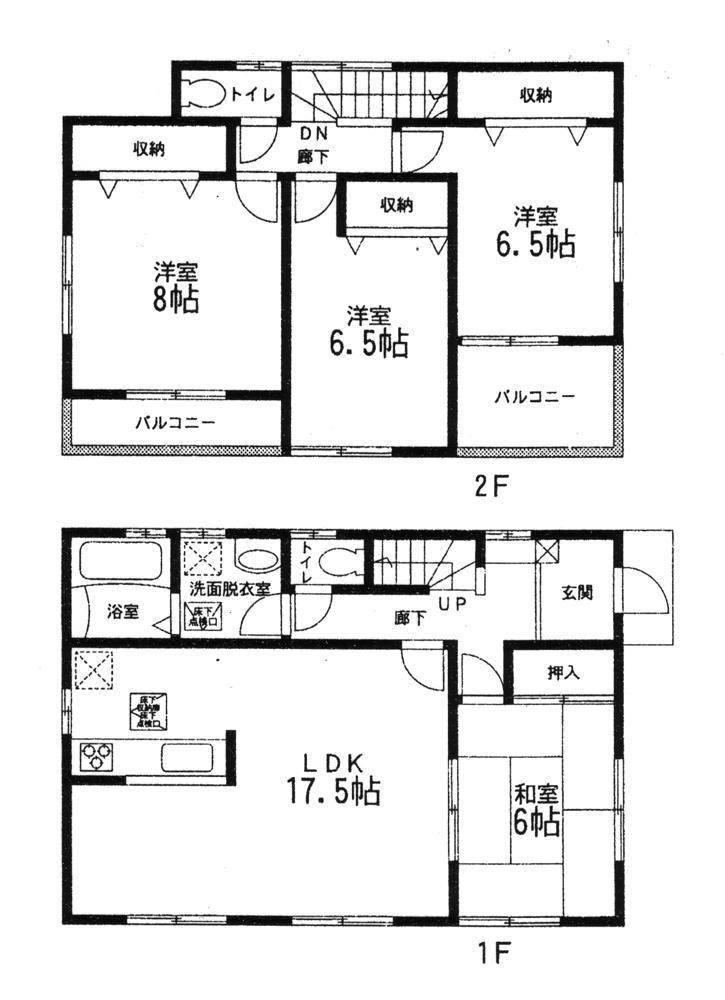 Floor plan. 22,980,000 yen, 4LDK, Land area 226.63 sq m , Building area 105.98 sq m