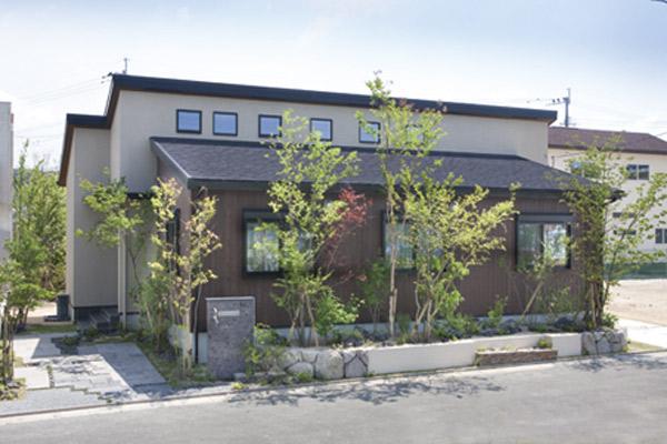 Of the one-story building house