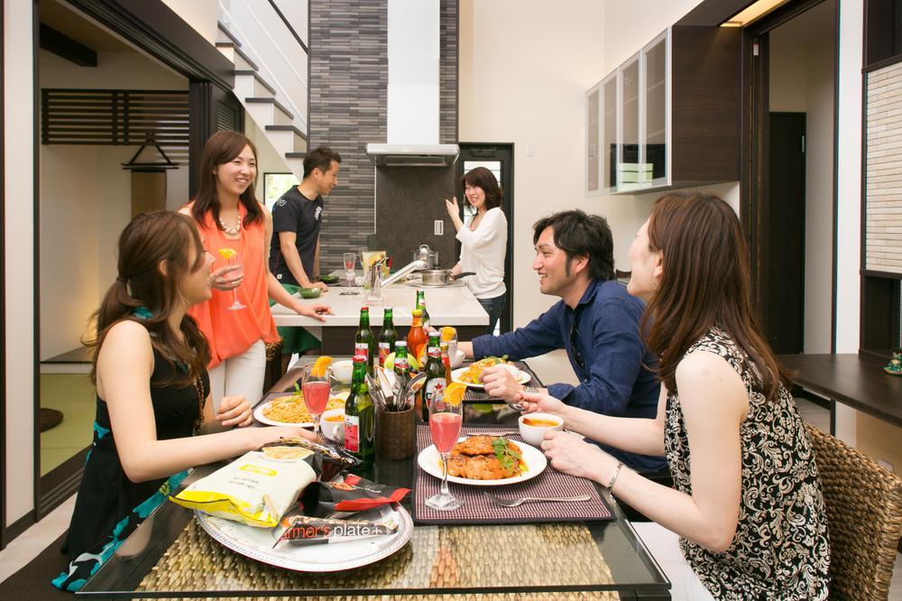 Model house photo. Asian resort model house