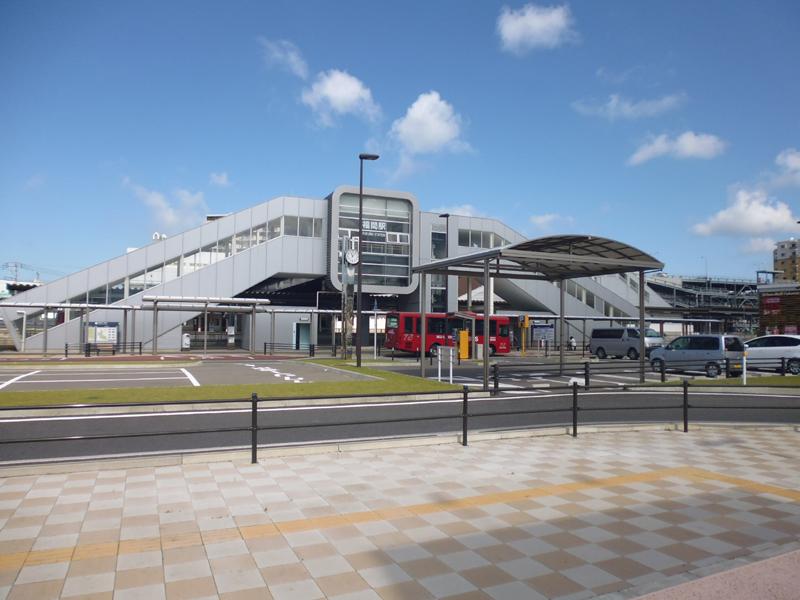 station. Up to about JR Fukuma Station 980m