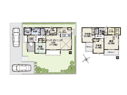 Floor plan. 8 Gochi a living airy spacious is living !!