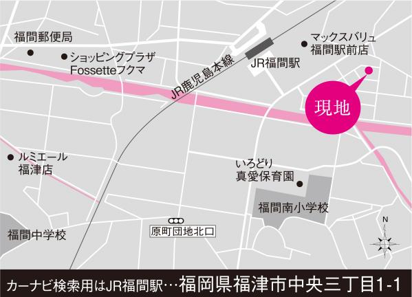 Local guide map.  ※ Near the guide map