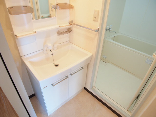 Washroom. Shandore of new looks attractive.