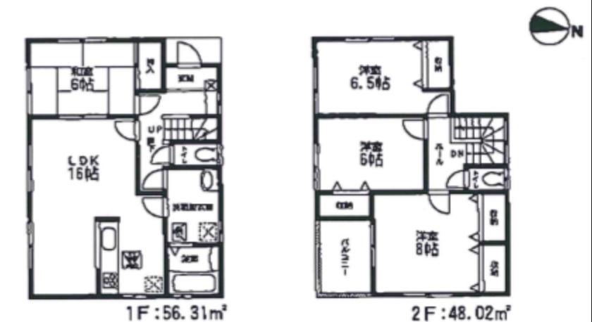 Floor plan. (3 Building), Price 23,480,000 yen, 4LDK, Land area 206.55 sq m , Building area 104.33 sq m
