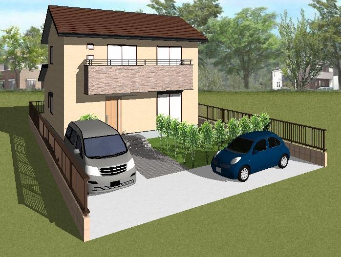 Building plan example (Perth ・ appearance). Building plan example (No. 2 locations) Building price 13,320,000 yen, Building area 111.00 sq m