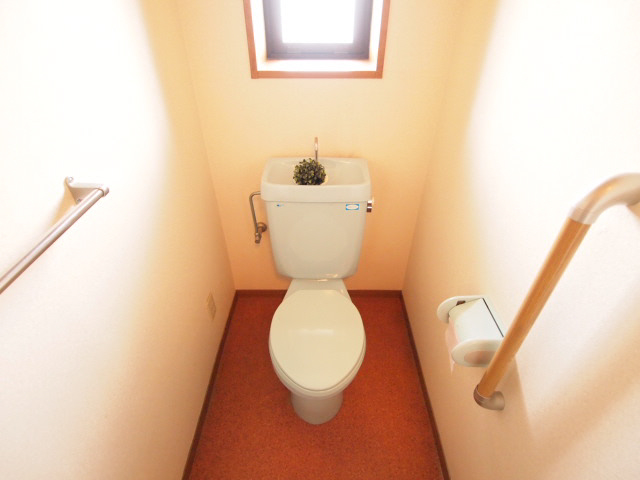 Toilet. Ventilation is also happy to be with a window.