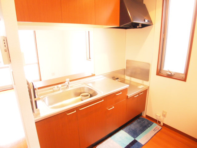 Kitchen. Easy to ventilation because there is a window, Plenty of storage is also up and down. 