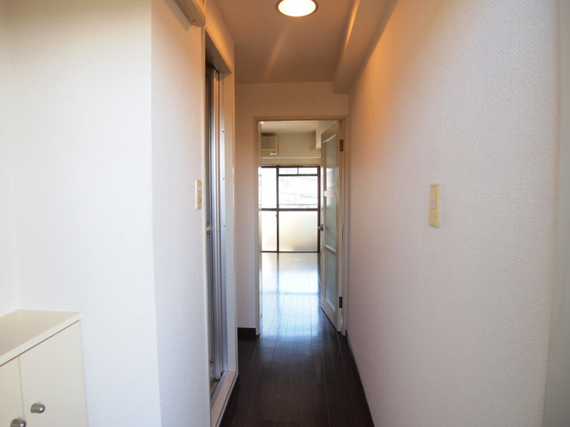 Entrance. It is with cupboard.