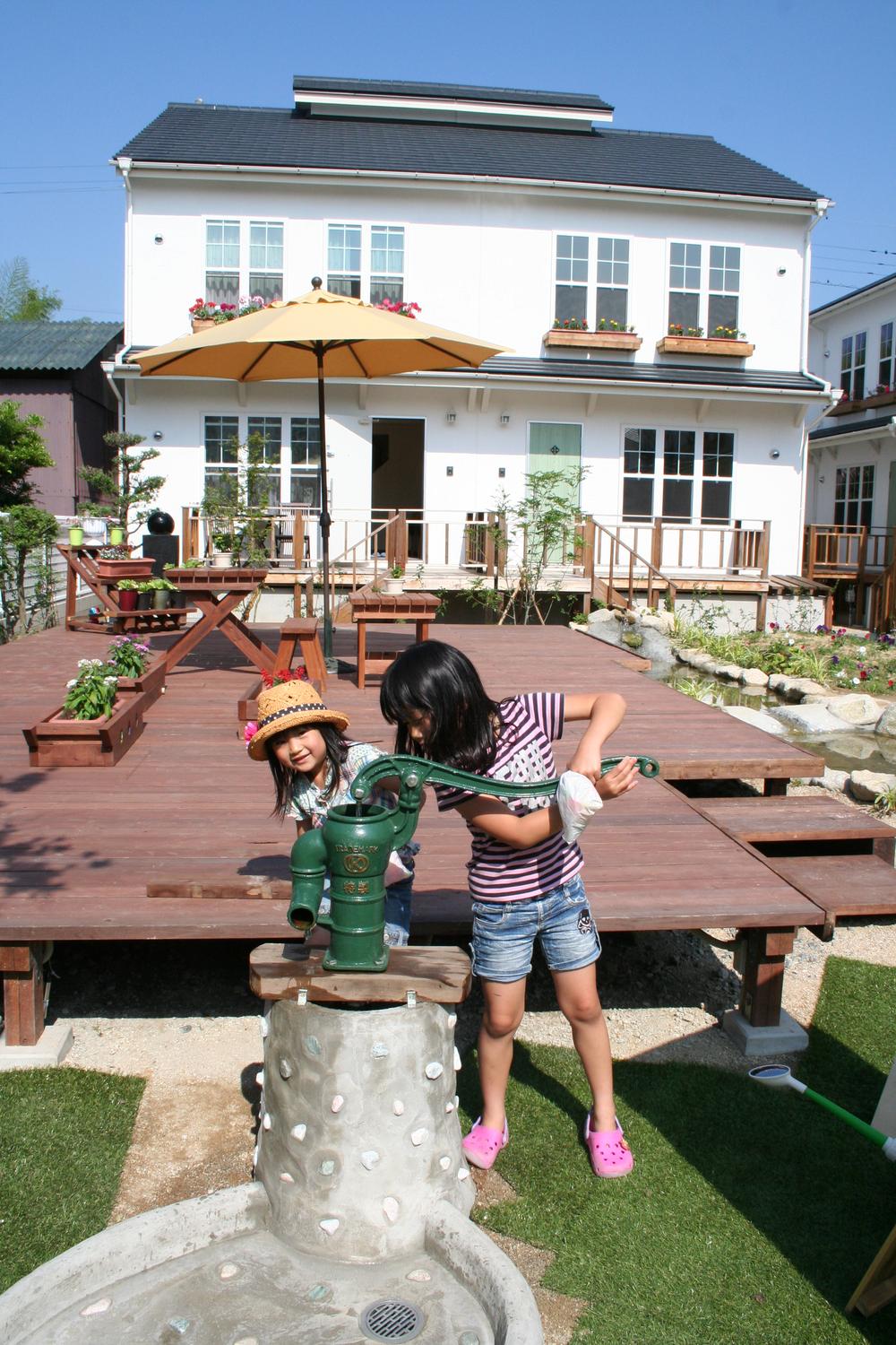 Other Environmental Photo. Park is a 3-hand pump that uses rainwater.