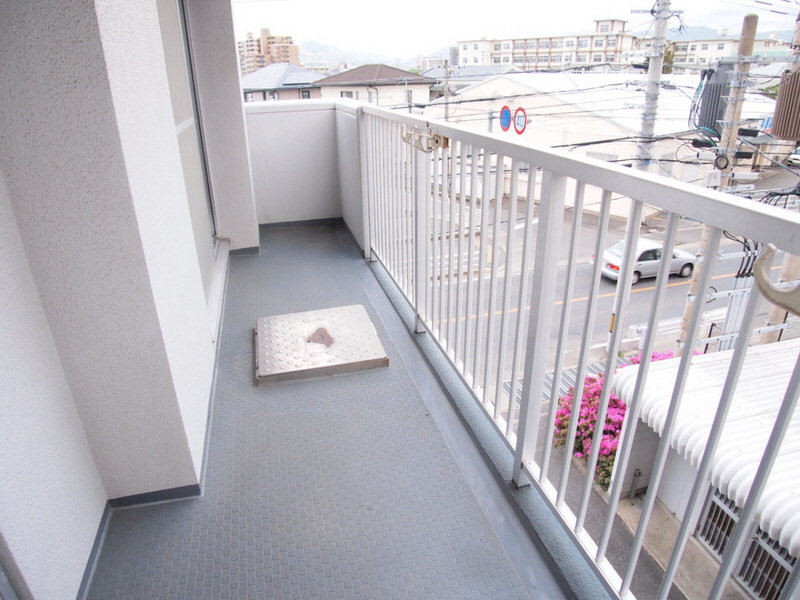 Balcony. In south-facing day it is also good. 