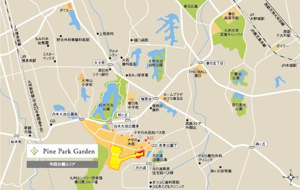 Local guide map.  ※ Near the guide map