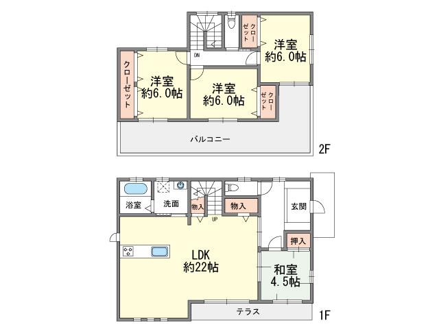 Floor plan. 31,800,000 yen, 4LDK, Land area 181.13 sq m , Building area 111.79 sq m