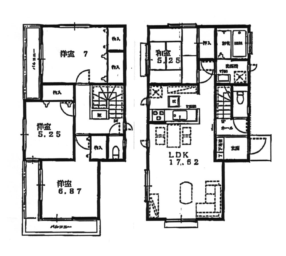 Floor plan. 27,800,000 yen, 4LDK, Land area 144.85 sq m , Building area 98.95 sq m