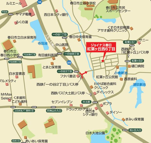 Local guide map. map