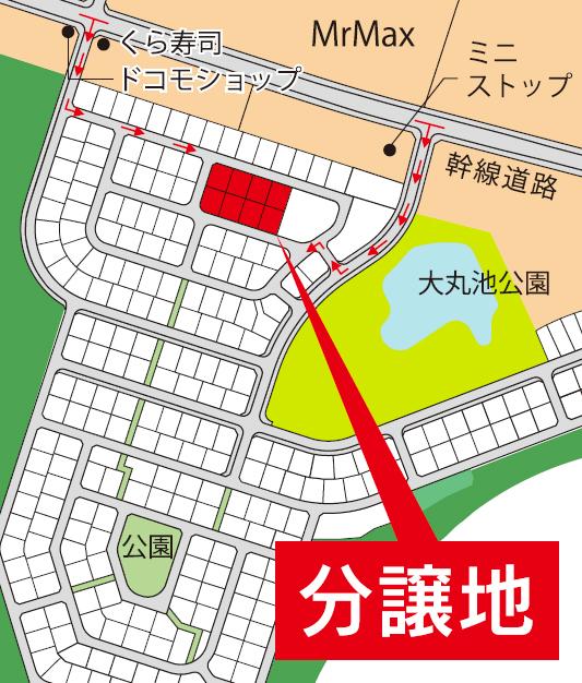 Local guide map. The entire compartment