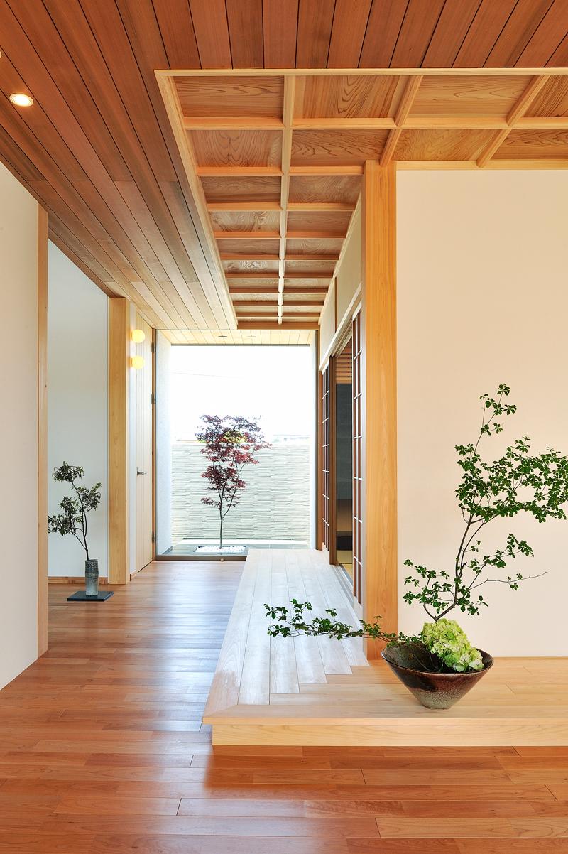 Model house photo. Space of the sum that dignified atmosphere and Wabisabi fragrant