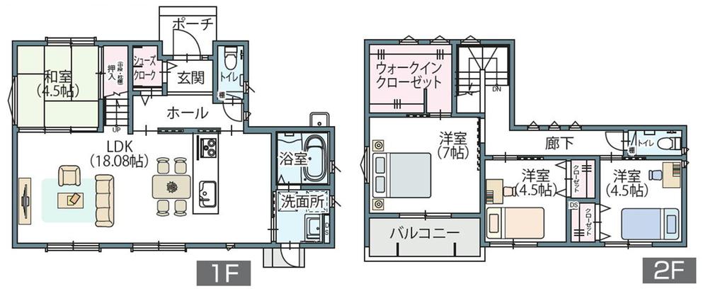 Floor plan. (No. 3 locations), Price 34,500,000 yen, 4LDK, Land area 201.31 sq m , Building area 101.02 sq m