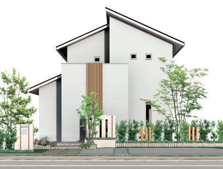 Building plan example (Perth ・ appearance). Building plan example (No. 1 point) Building price 25,900,000 yen, Building area 127.67 sq m