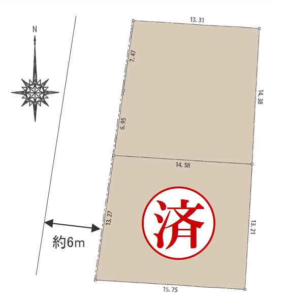 The entire compartment Figure. Residential land with building conditions All two-compartment