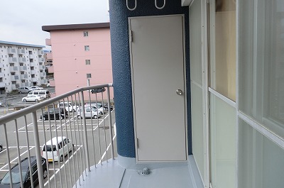 Balcony. With warehouse