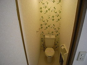 Toilet. Accent cross with cleanliness ◆