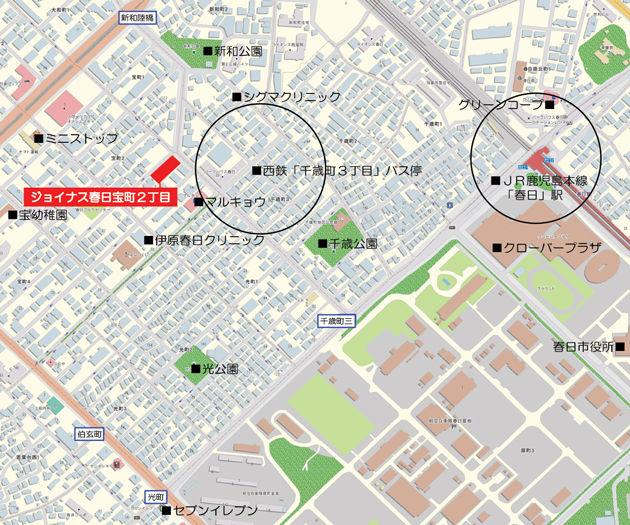 Local guide map. Surrounding environment map