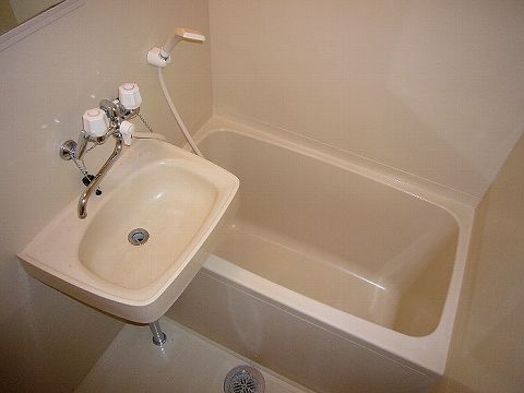 Bath. Water around is also beautiful.