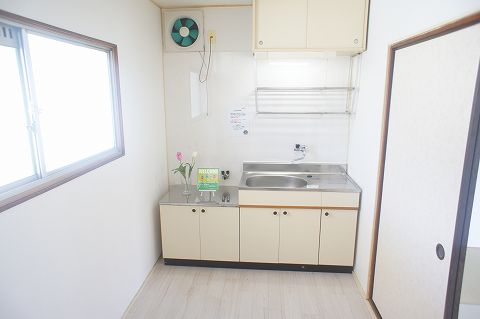 Kitchen. You can put two-burner gas stove.