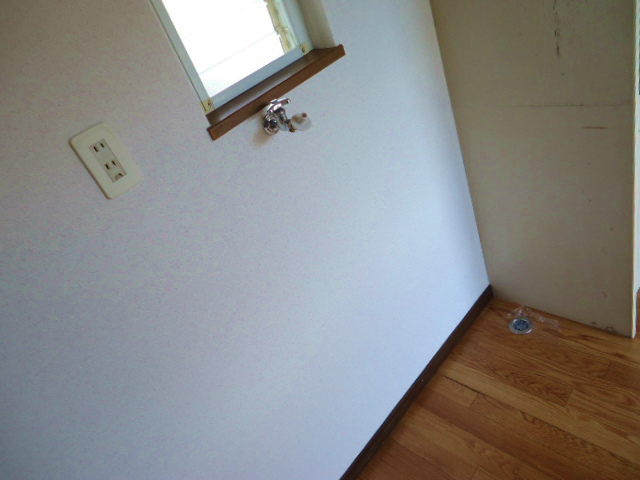 Other room space. Washing machine is equipped with storage