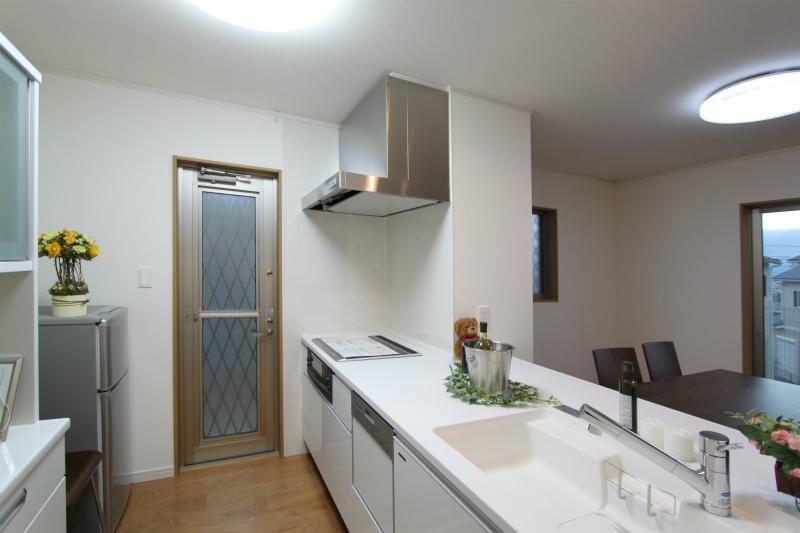 Kitchen. The photograph is a model house