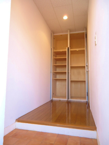 Entrance. Shoes is with a box