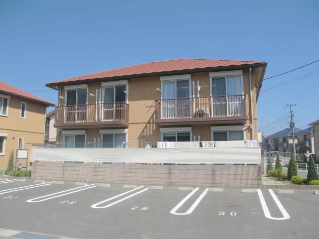 Building appearance. European stylish appearance of the wind