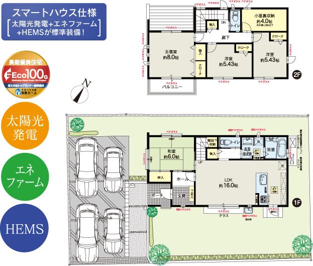 Floor plan. Nishitetsu "Shingu" 120m to the station