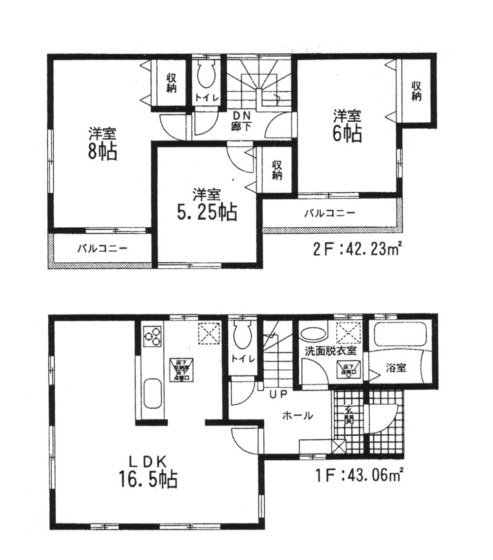 Floor plan. 21,980,000 yen, 3LDK, Land area 116.04 sq m , Building area 85.29 sq m