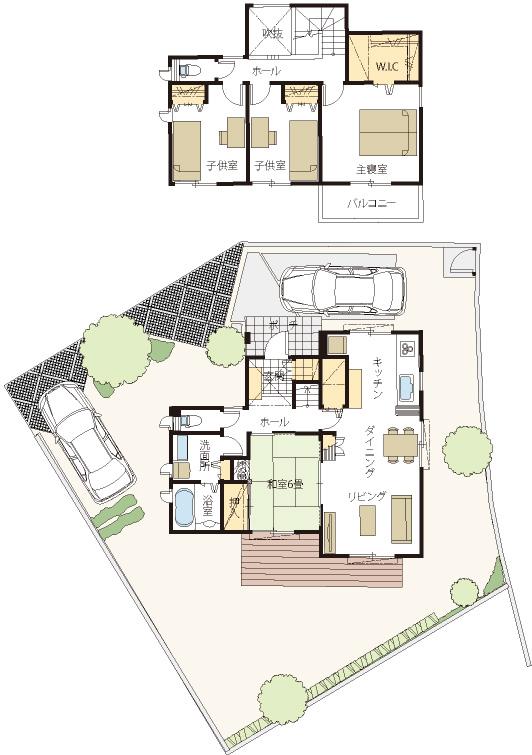 Floor plan. (Phase 1 No. 39 locations), Price 41,800,000 yen, 4LDK, Land area 219.59 sq m , Building area 106.73 sq m