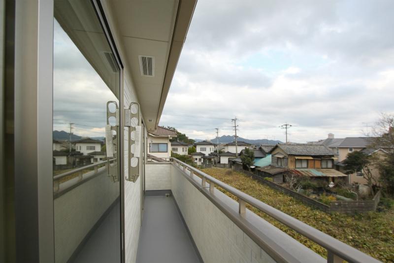 Balcony. The photograph is a property of the same manufacturer and construction