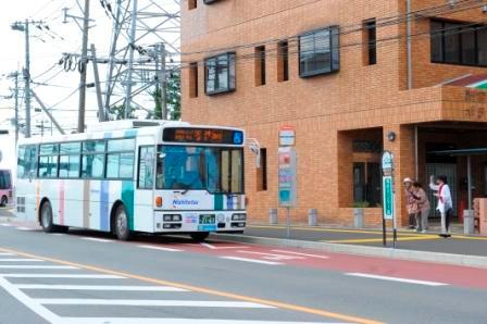 station. Nishitetsu 420m to the "welfare center" before the bus-tei